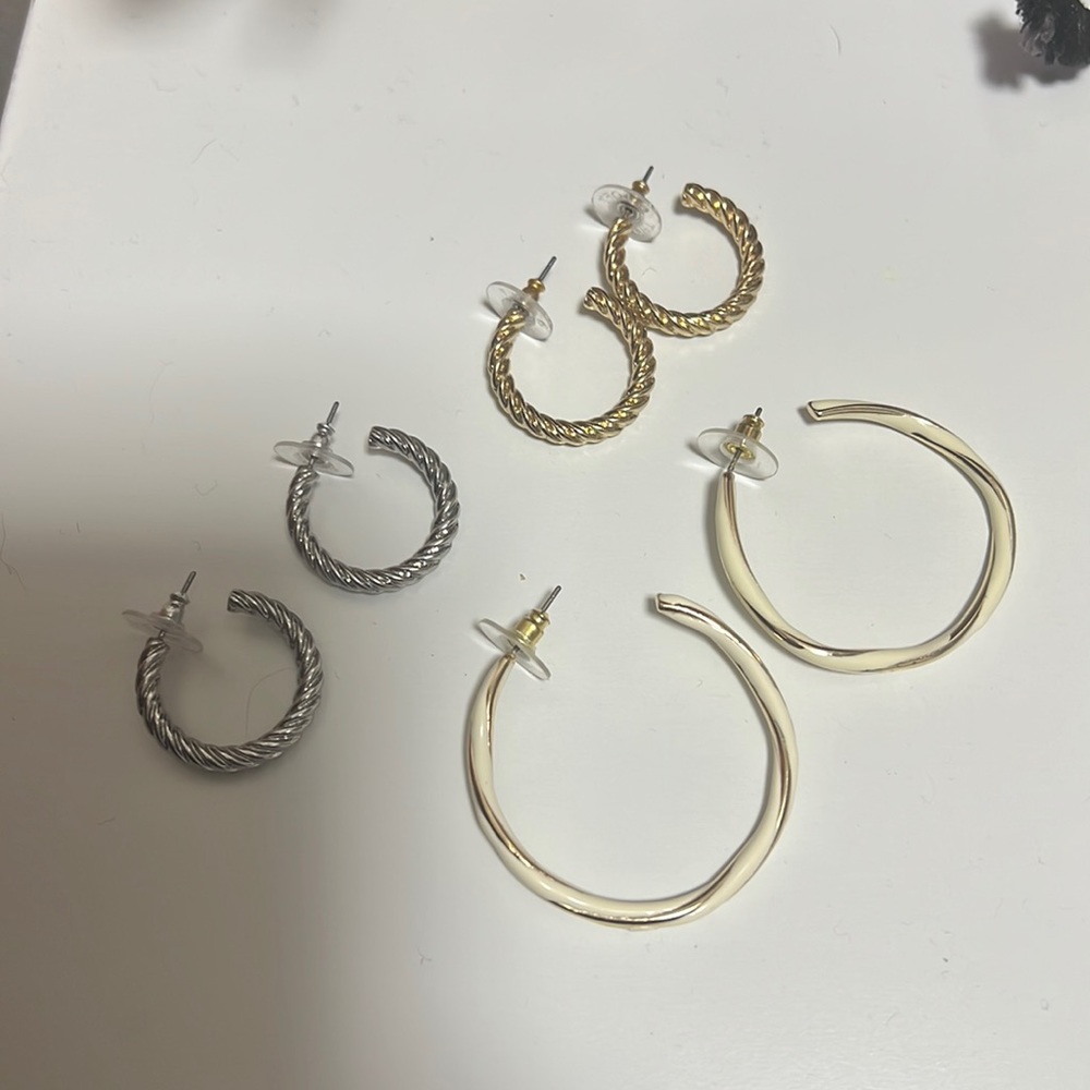 LOFT hoop earrings
